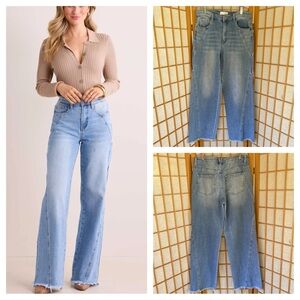 Vervet Carley High Rise Wide Leg Jean SZ 30